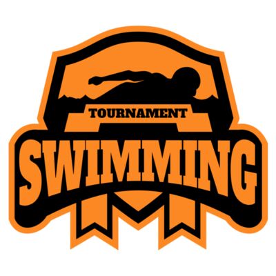 Swimming Tournament logo template 03 Miniatura