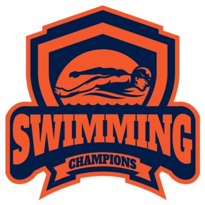 Swimming Champions logo template Miniatura