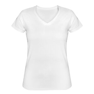 Playera Dama: Algodón Peinado Cuello V Miniatura