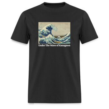 Playera Under The Wave Of Kanagawa - Oscuras Miniatura