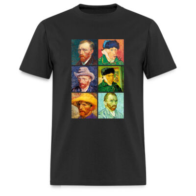 Playera Autorretratos de Van Gogh - Oscuras Miniatura