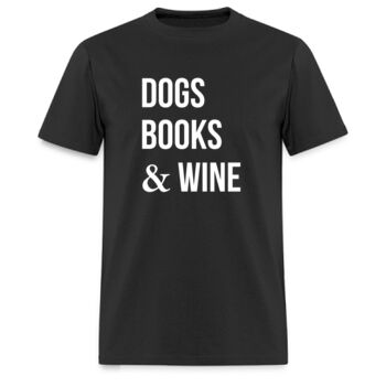 Playera Dogs Books & Wine - Oscuras Miniatura
