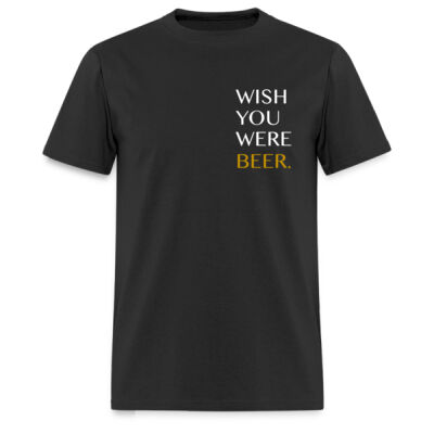 Playera Wish You Were Beer - Oscuras Miniatura
