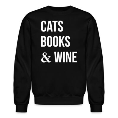Sudadera Cats Books & Wine - Oscuras Miniatura