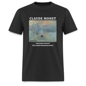 Playera Impression Sunrise de Monet - Oscuras Miniatura