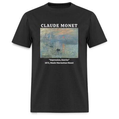 Playera Impression Sunrise de Monet - Oscuras Miniatura