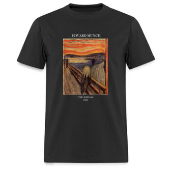 Playera El Grito de Edvard Munch - Oscuras Miniatura
