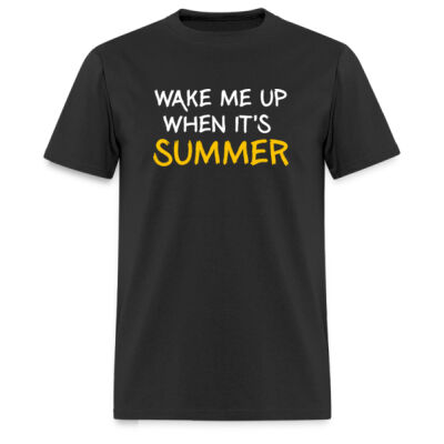 Playera Wake Me Up When It´s Summer - Oscuras Miniatura